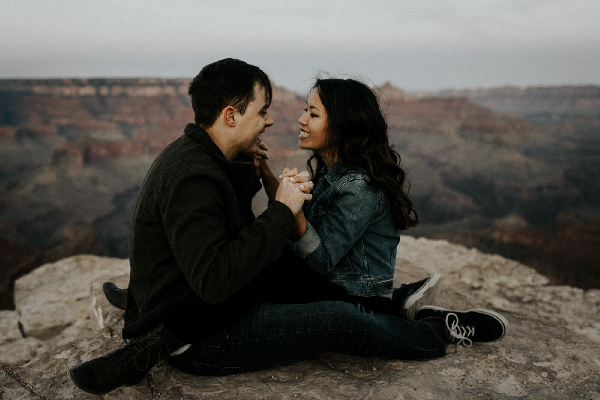 Couples Adventure Photography, Adventure Engagement Session at Grand Canyon National Park