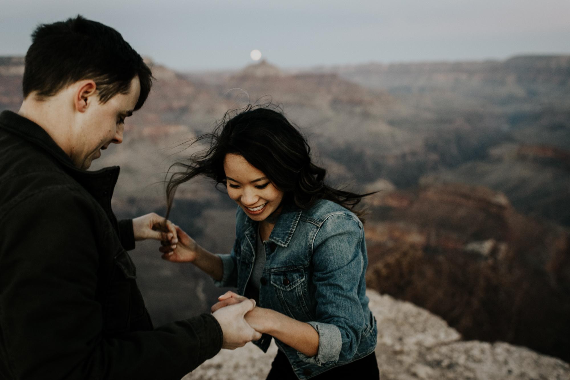 Couples Adventure Photography, Adventure Engagement Session at Grand Canyon National Park