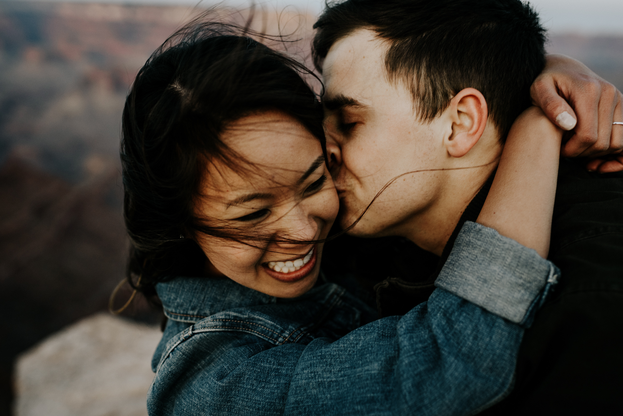 Couples Adventure Photography, Adventure Engagement Session at Grand Canyon National Park