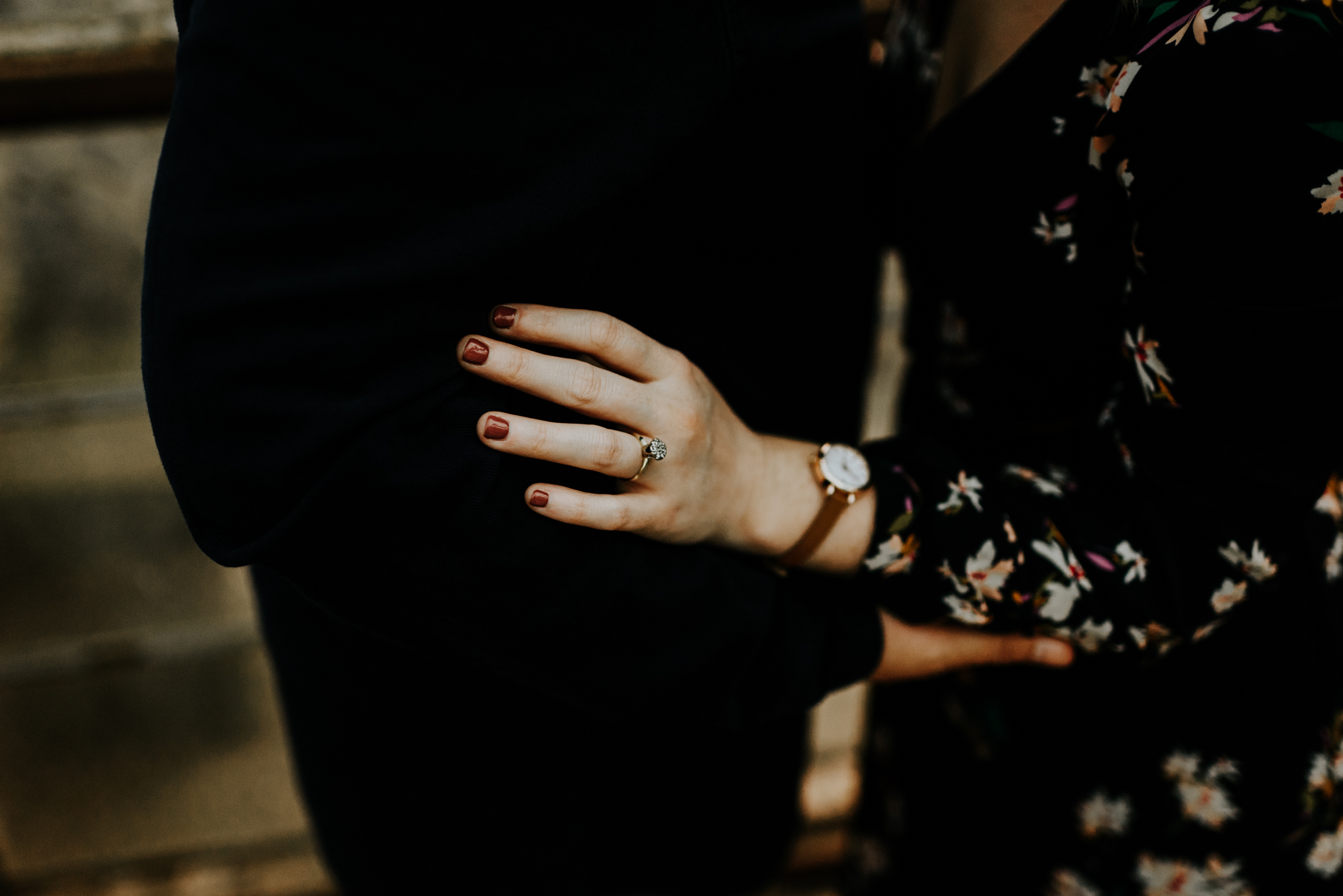 Adventurous Engagement Photographer at Sekrit Theater in Austin, Texas