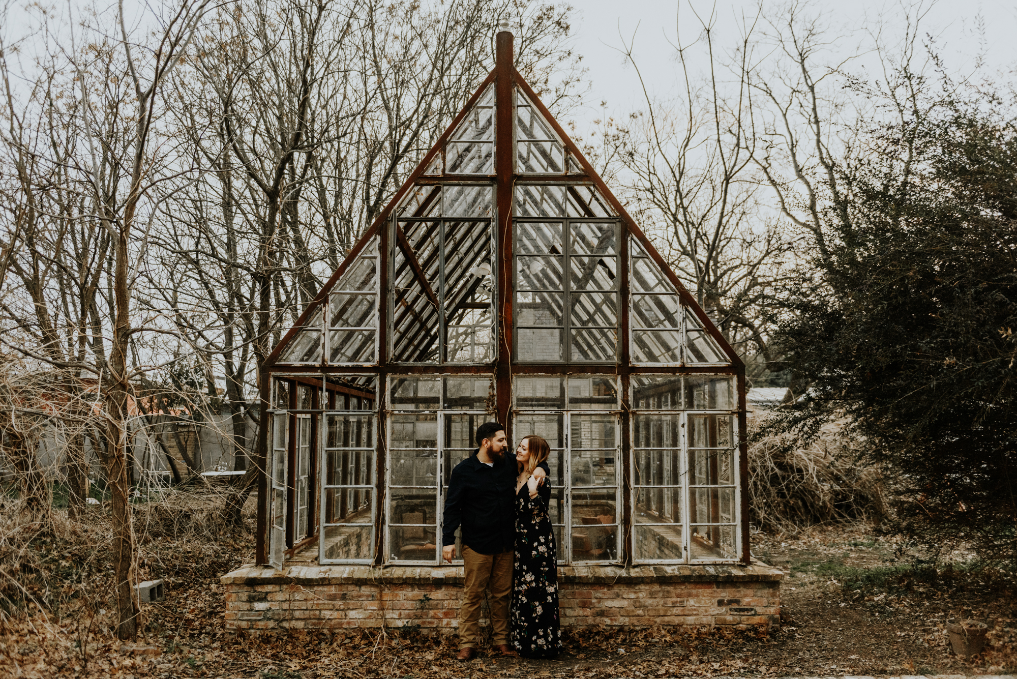 Adventurous Engagement Photographer at Sekrit Theater in Austin, Texas