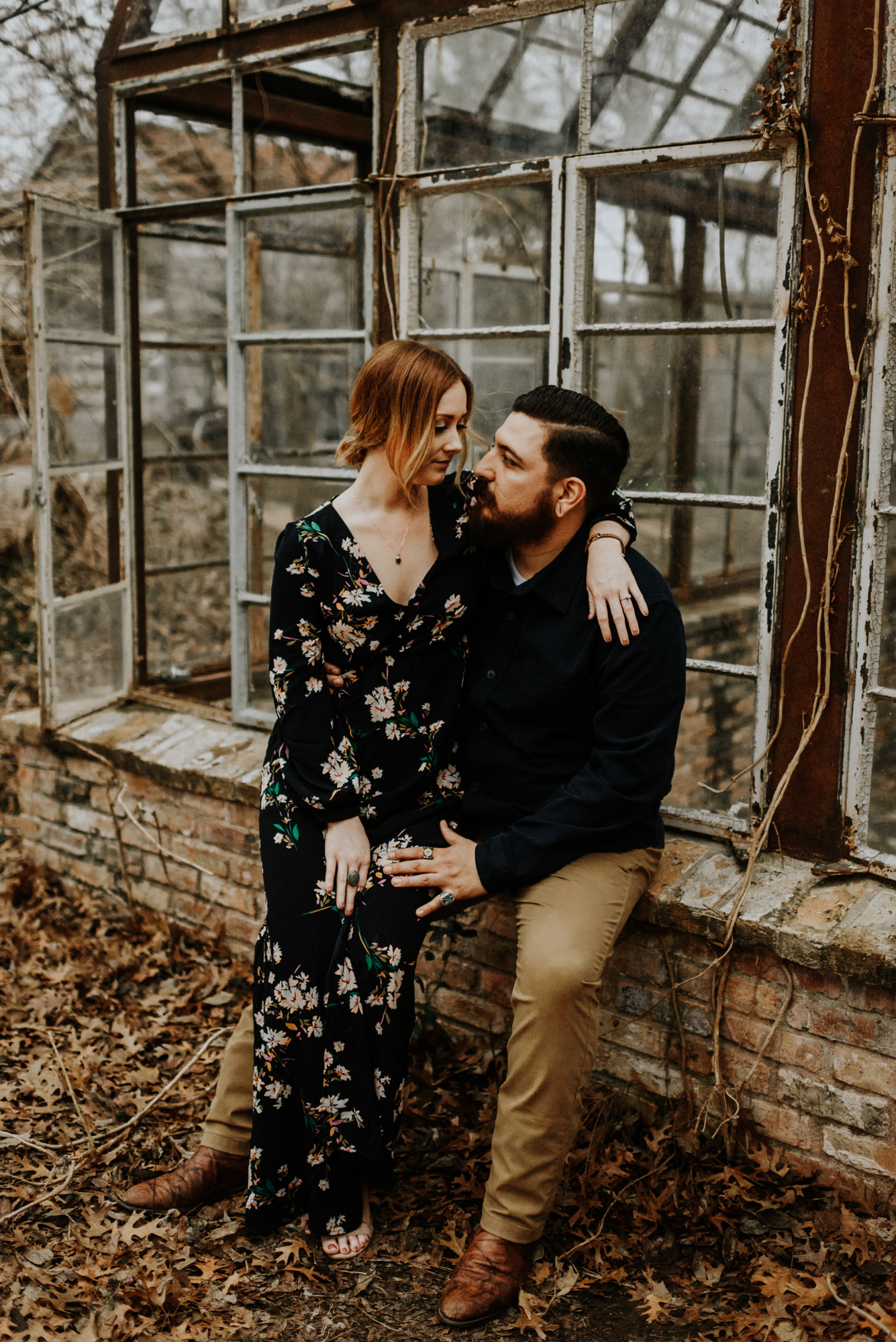 Adventurous Engagement Photographer at Sekrit Theater in Austin, Texas