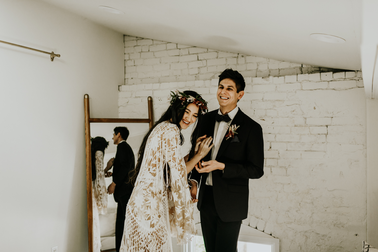 Intimate Bohemian Wedding at One Eleven East in Hutto, Texas