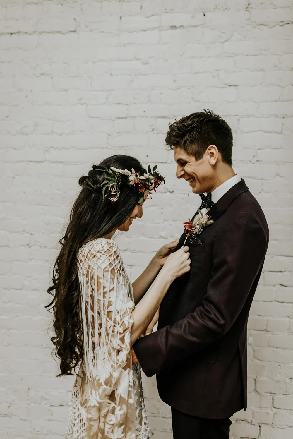Intimate Bohemian Wedding at One Eleven East in Hutto, Texas