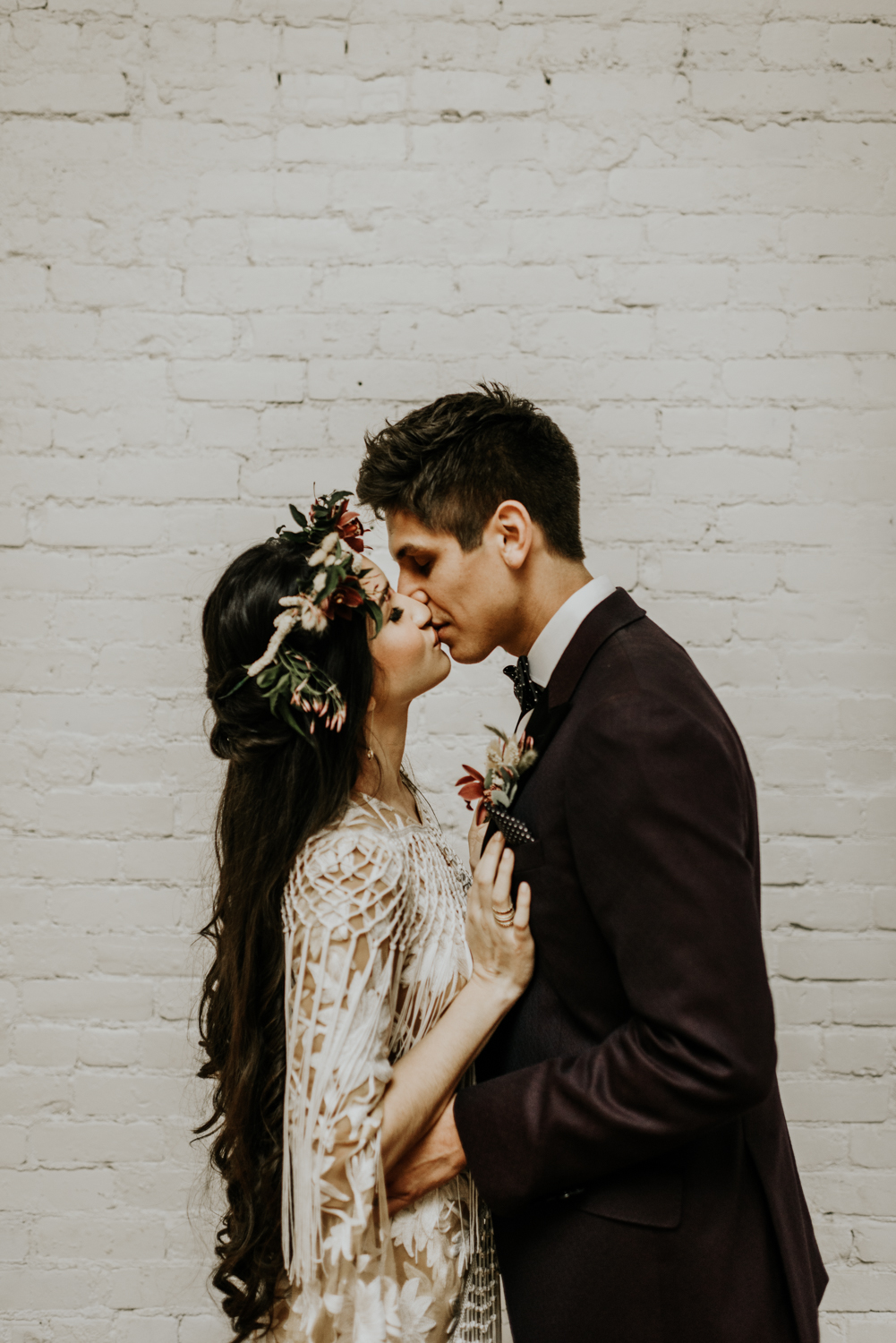 Intimate Bohemian Wedding at One Eleven East in Hutto, Texas