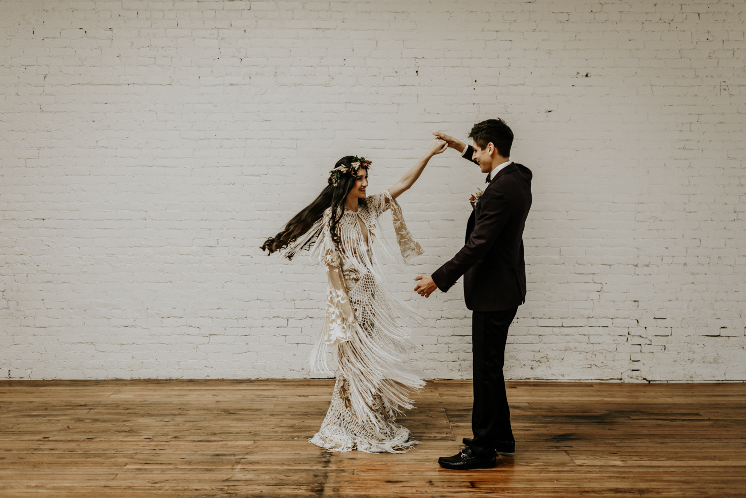 Intimate Bohemian Wedding at One Eleven East in Hutto, Texas