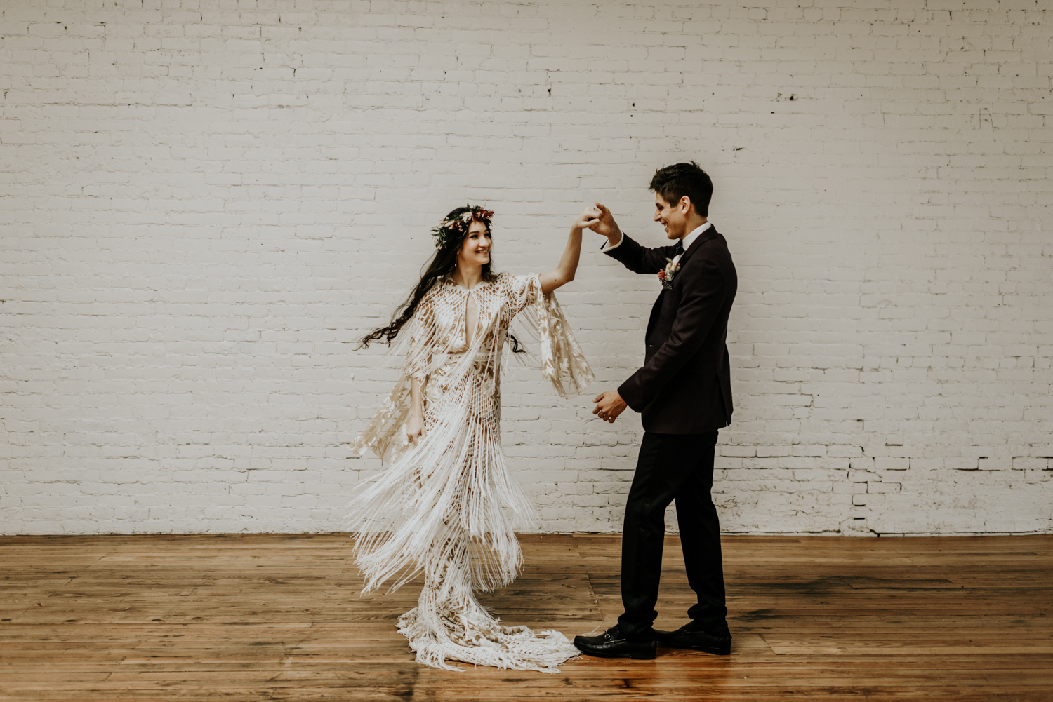 Intimate Bohemian Wedding at One Eleven East in Hutto, Texas