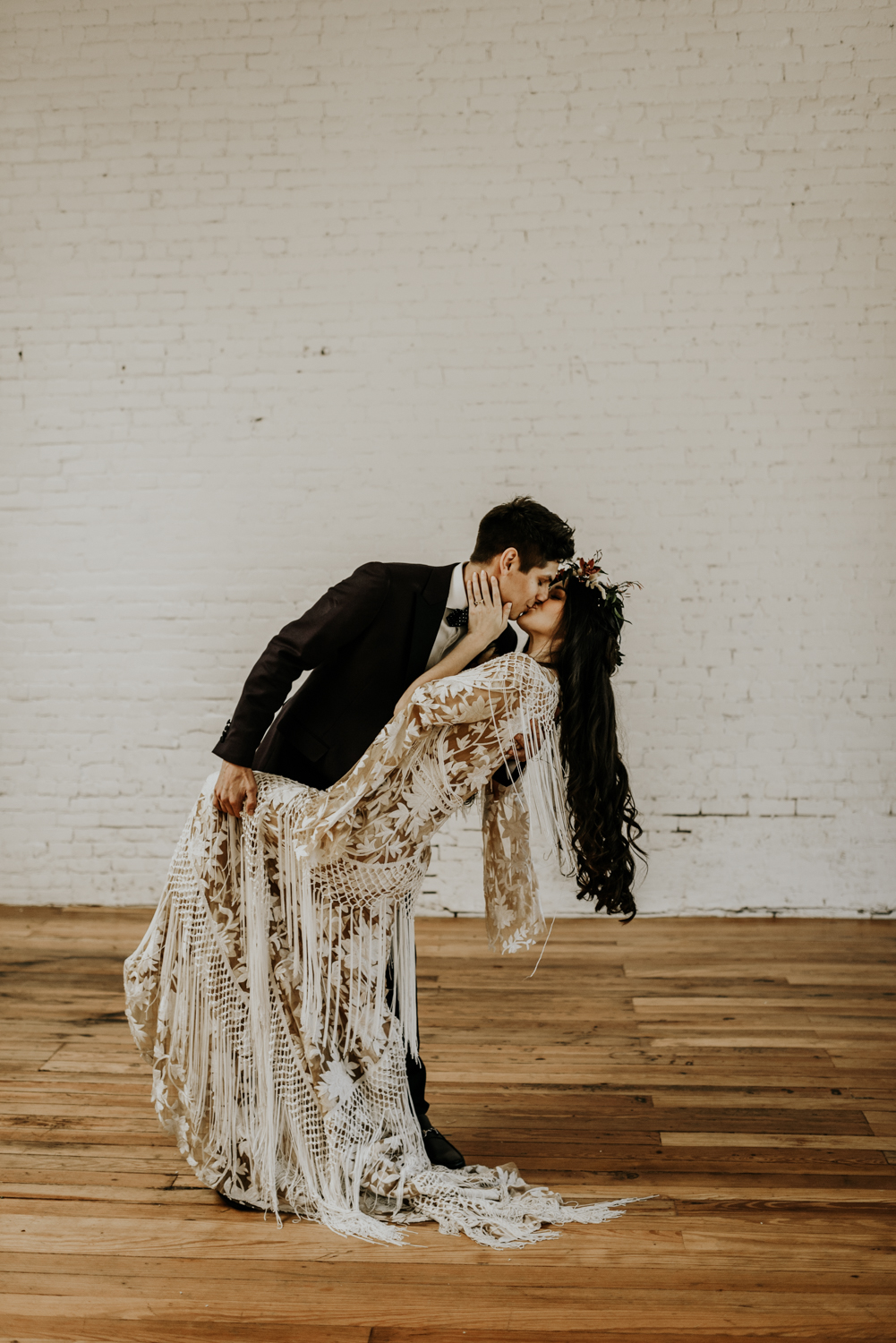 Intimate Bohemian Wedding at One Eleven East in Hutto, Texas