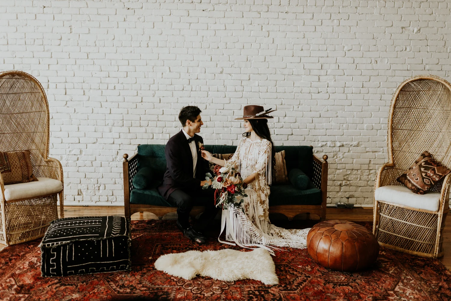 Intimate Bohemian Wedding at One Eleven East in Hutto, Texas