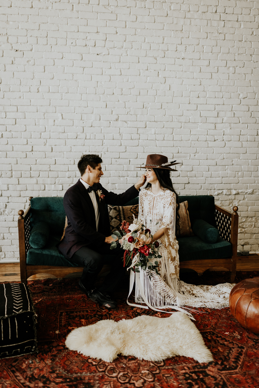 Intimate Bohemian Wedding at One Eleven East in Hutto, Texas