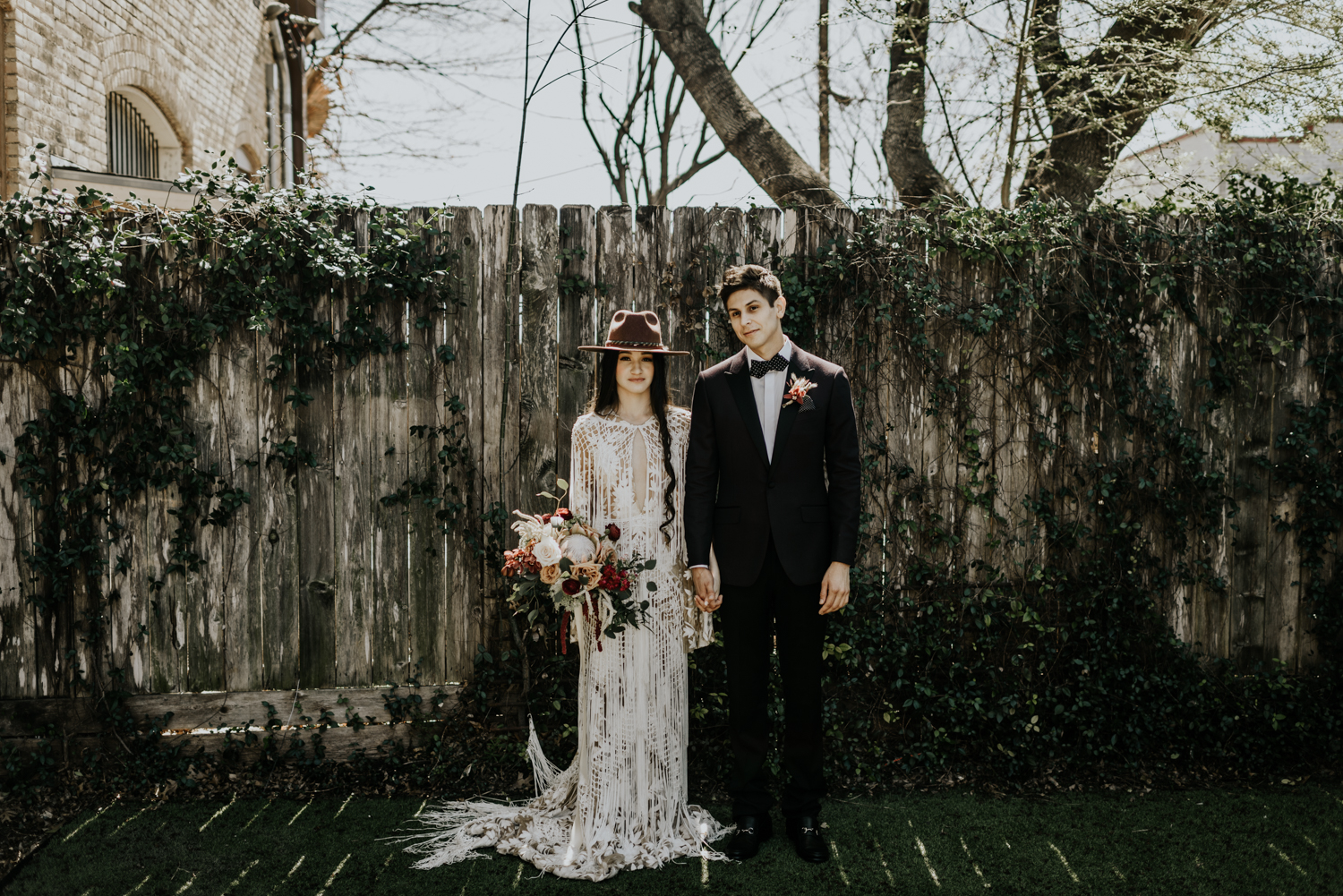 Intimate Bohemian Wedding at One Eleven East in Hutto, Texas