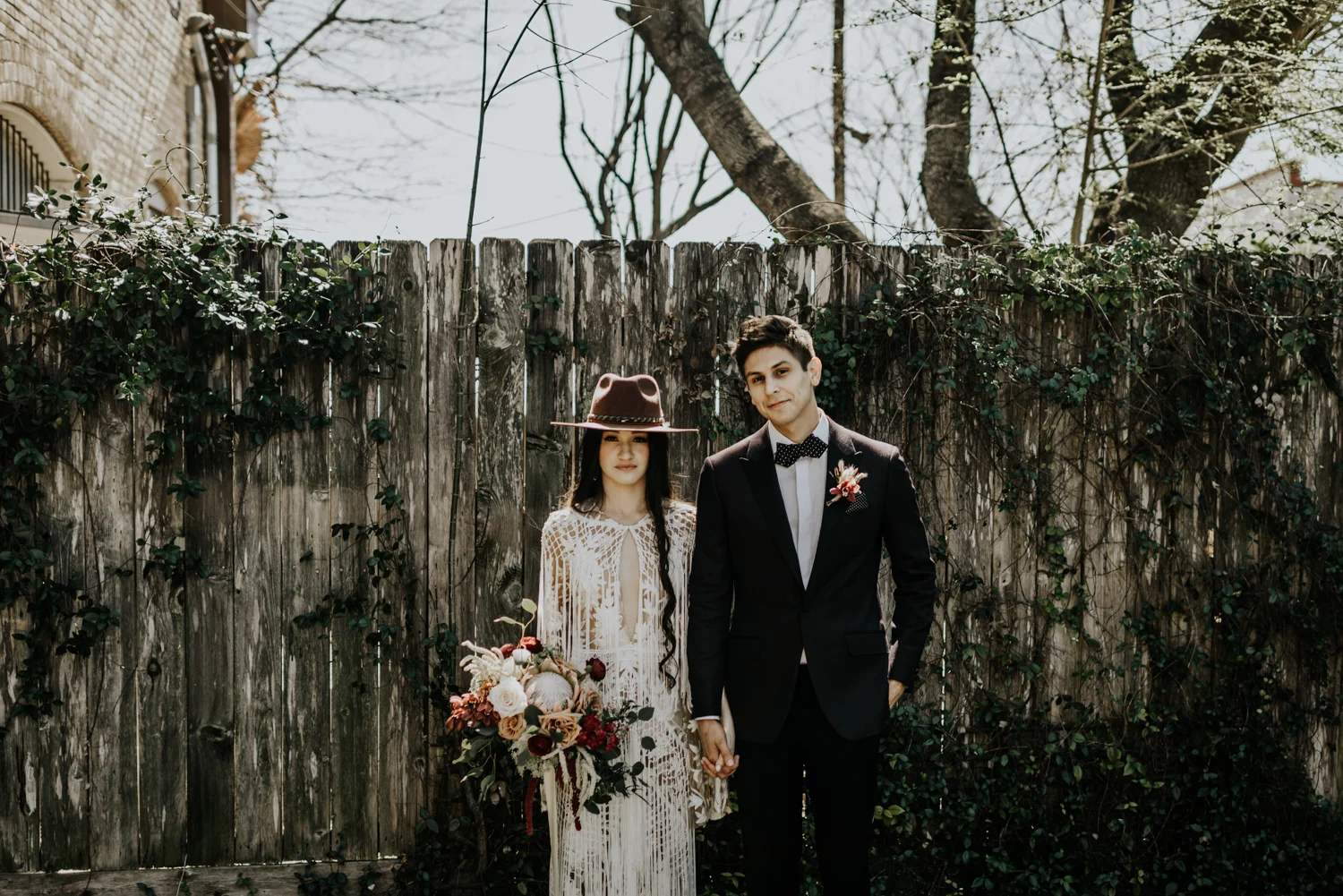 Intimate Bohemian Wedding at One Eleven East in Hutto, Texas