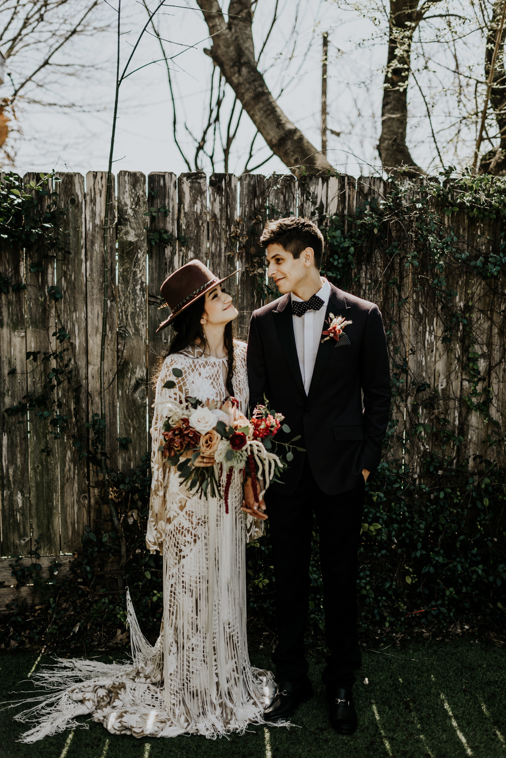 Intimate Bohemian Wedding at One Eleven East in Hutto, Texas