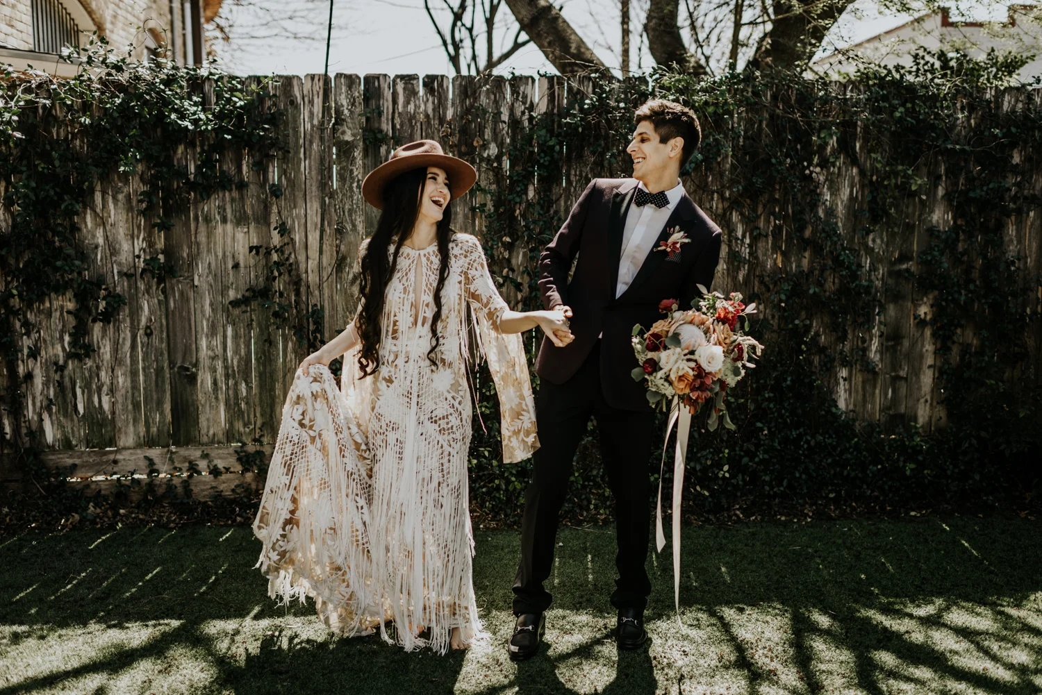 Intimate Bohemian Wedding at One Eleven East in Hutto, Texas