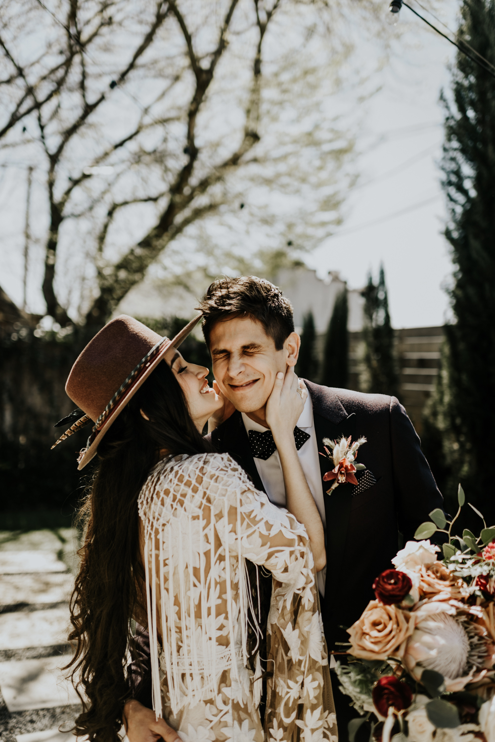 Intimate Bohemian Wedding at One Eleven East in Hutto, Texas