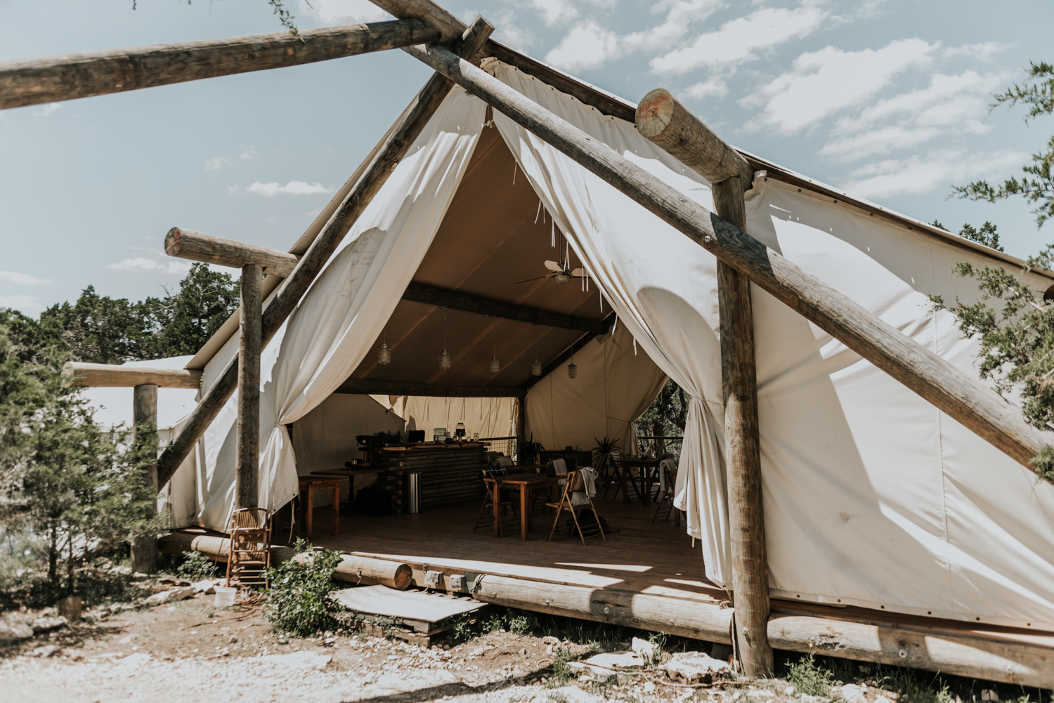 Texas Hill Country Adventurous Engagement Session at Collective Retreats and Pedernales Falls, Texas