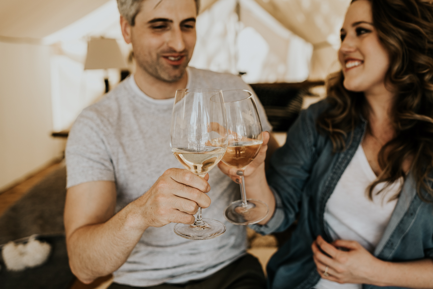 Texas Hill Country Adventurous Engagement Session at Collective Retreats and Pedernales Falls, Texas