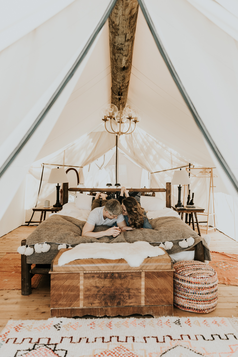 Texas Hill Country Adventurous Engagement Session at Collective Retreats and Pedernales Falls, Texas