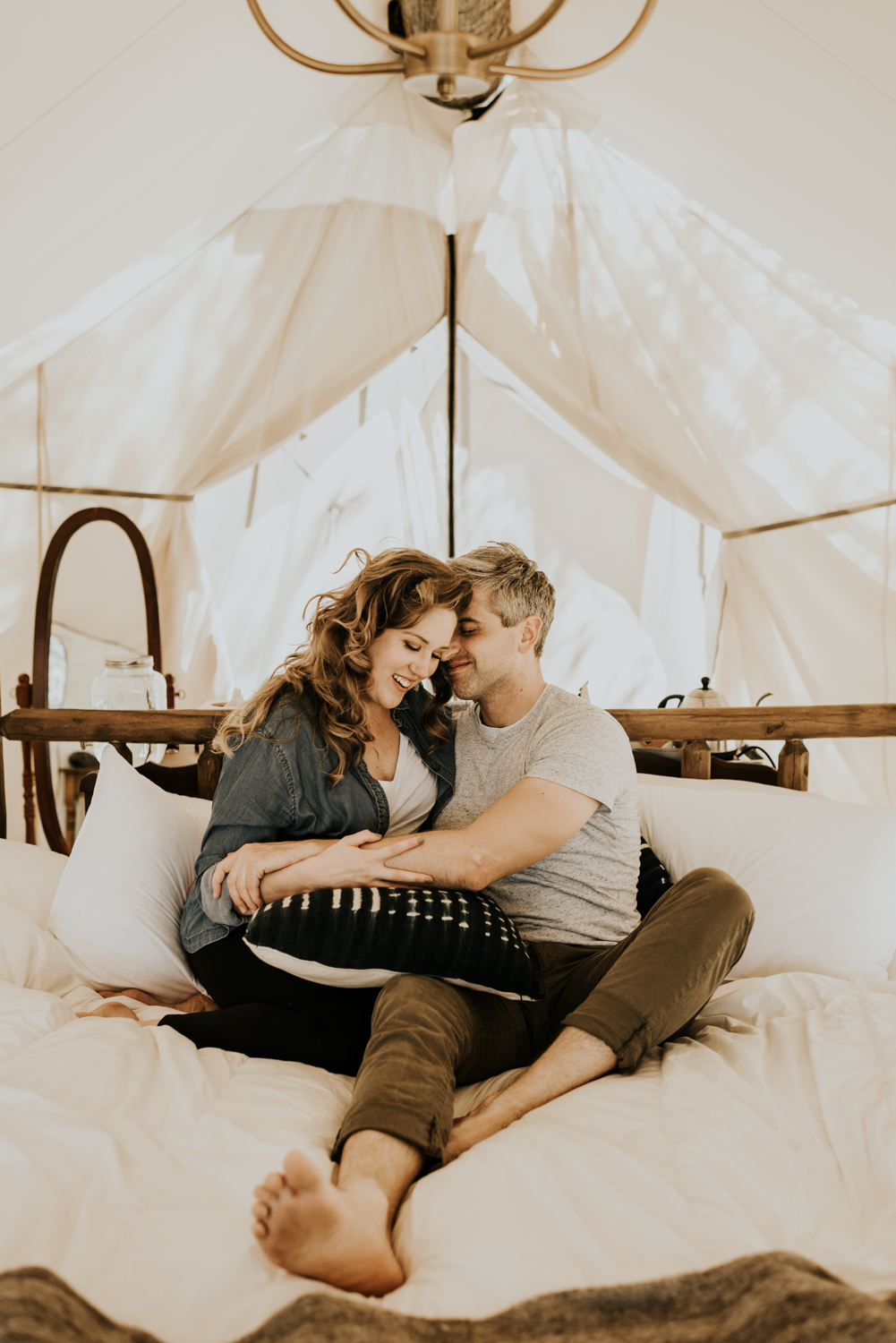 Texas Hill Country Adventurous Engagement Session at Collective Retreats and Pedernales Falls, Texas