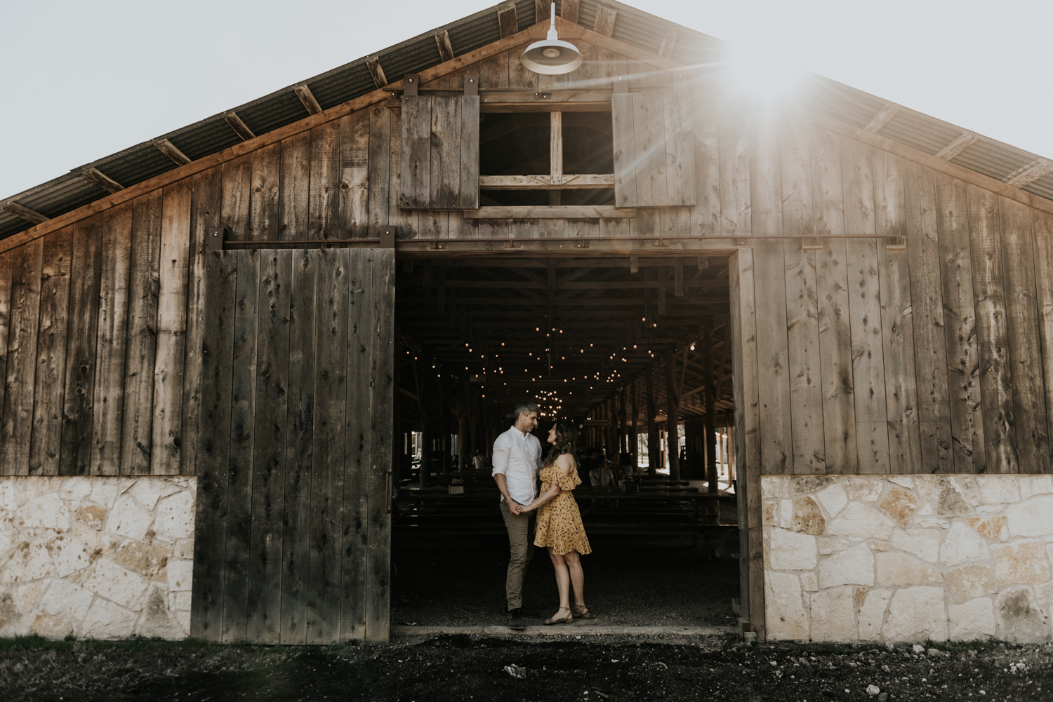 Texas Hill Country Adventurous Engagement Session at Collective Retreats and Pedernales Falls, Texas