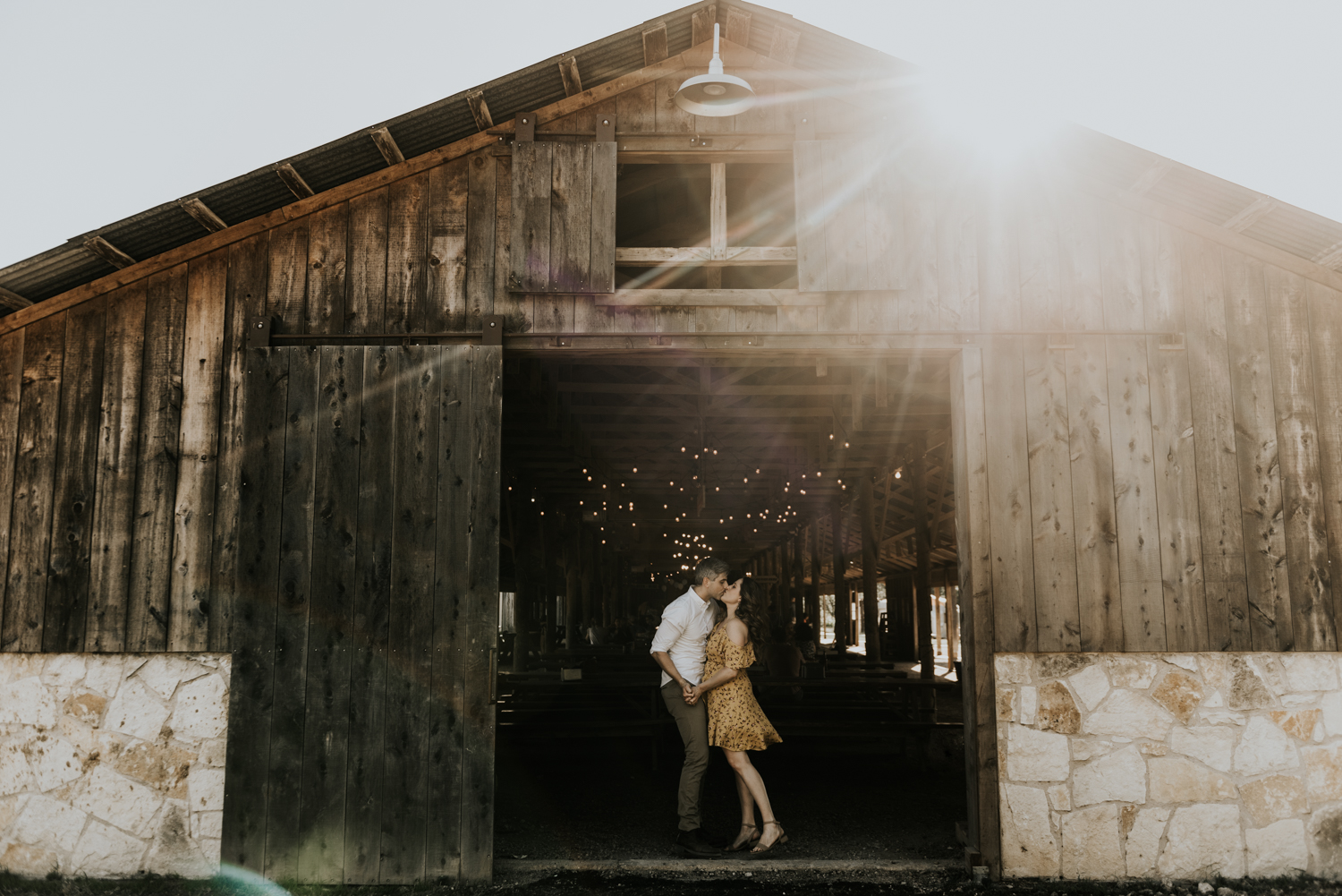 Texas Hill Country Adventurous Engagement Session at Collective Retreats and Pedernales Falls, Texas