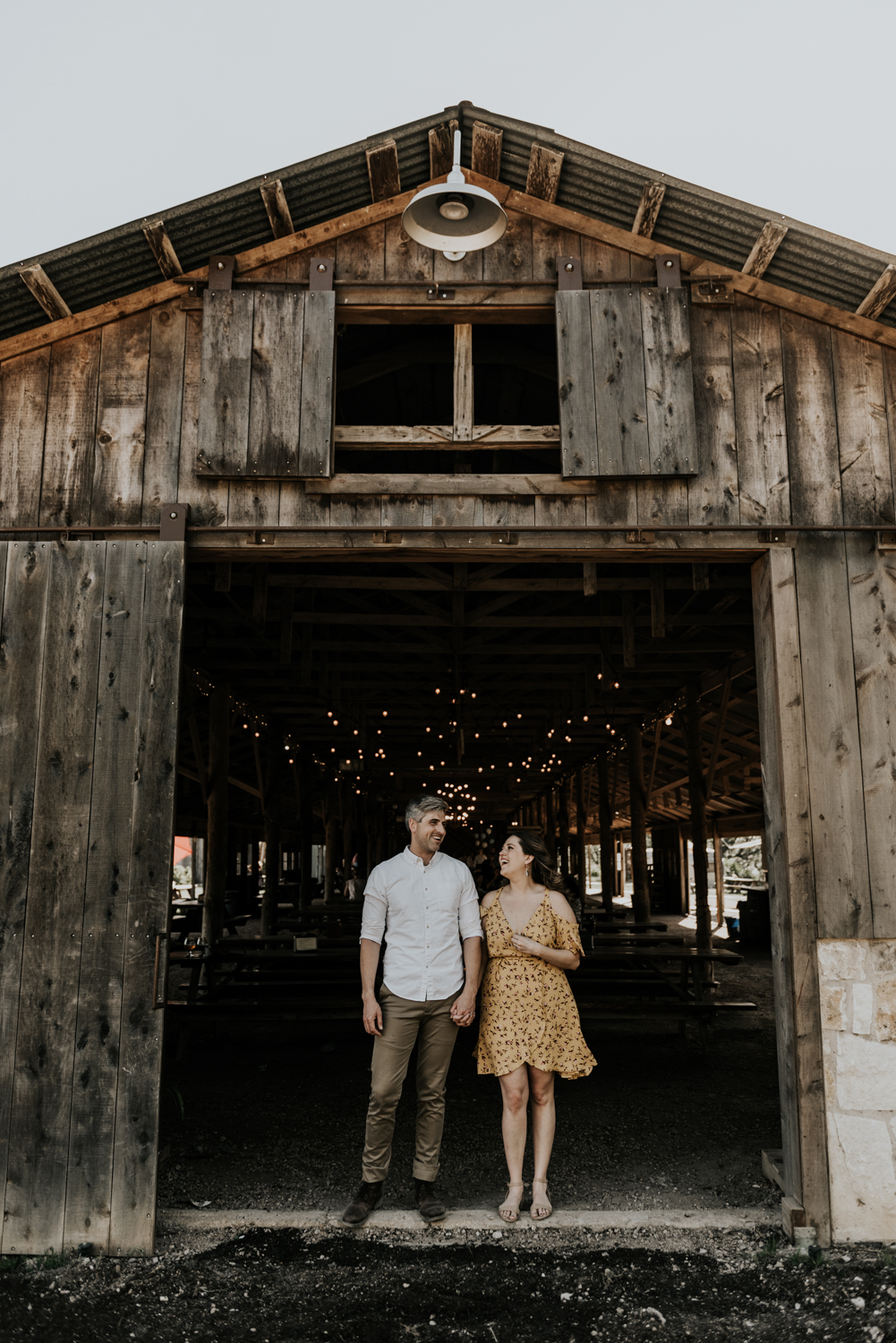 Texas Hill Country Adventurous Engagement Session at Collective Retreats and Pedernales Falls, Texas