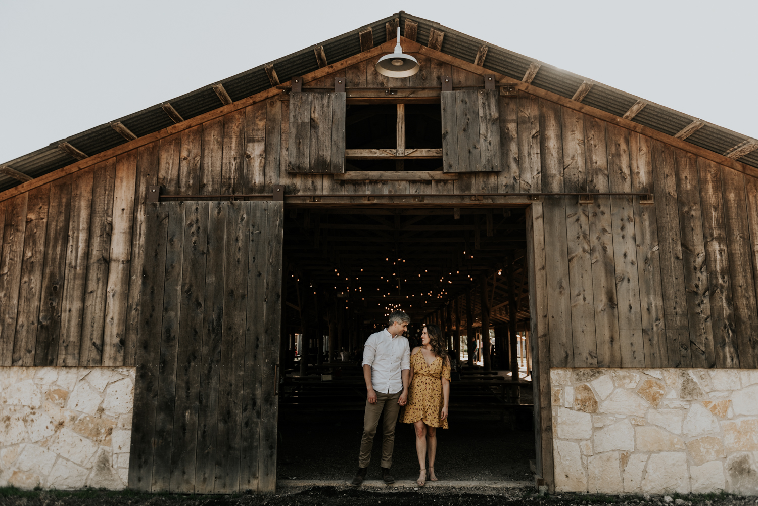 Texas Hill Country Adventurous Engagement Session at Collective Retreats and Pedernales Falls, Texas