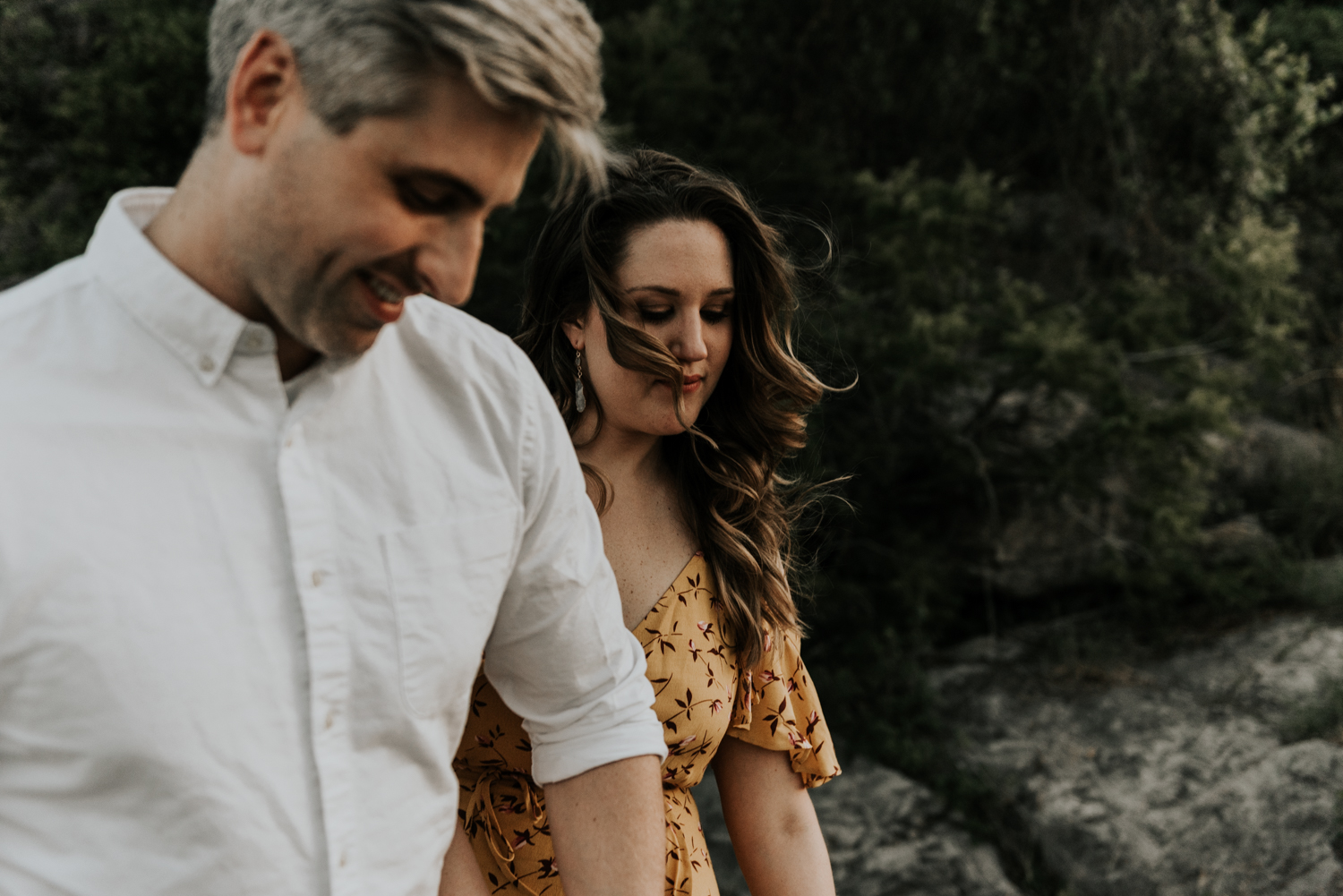 Texas Hill Country Adventurous Engagement Session at Collective Retreats and Pedernales Falls, Texas