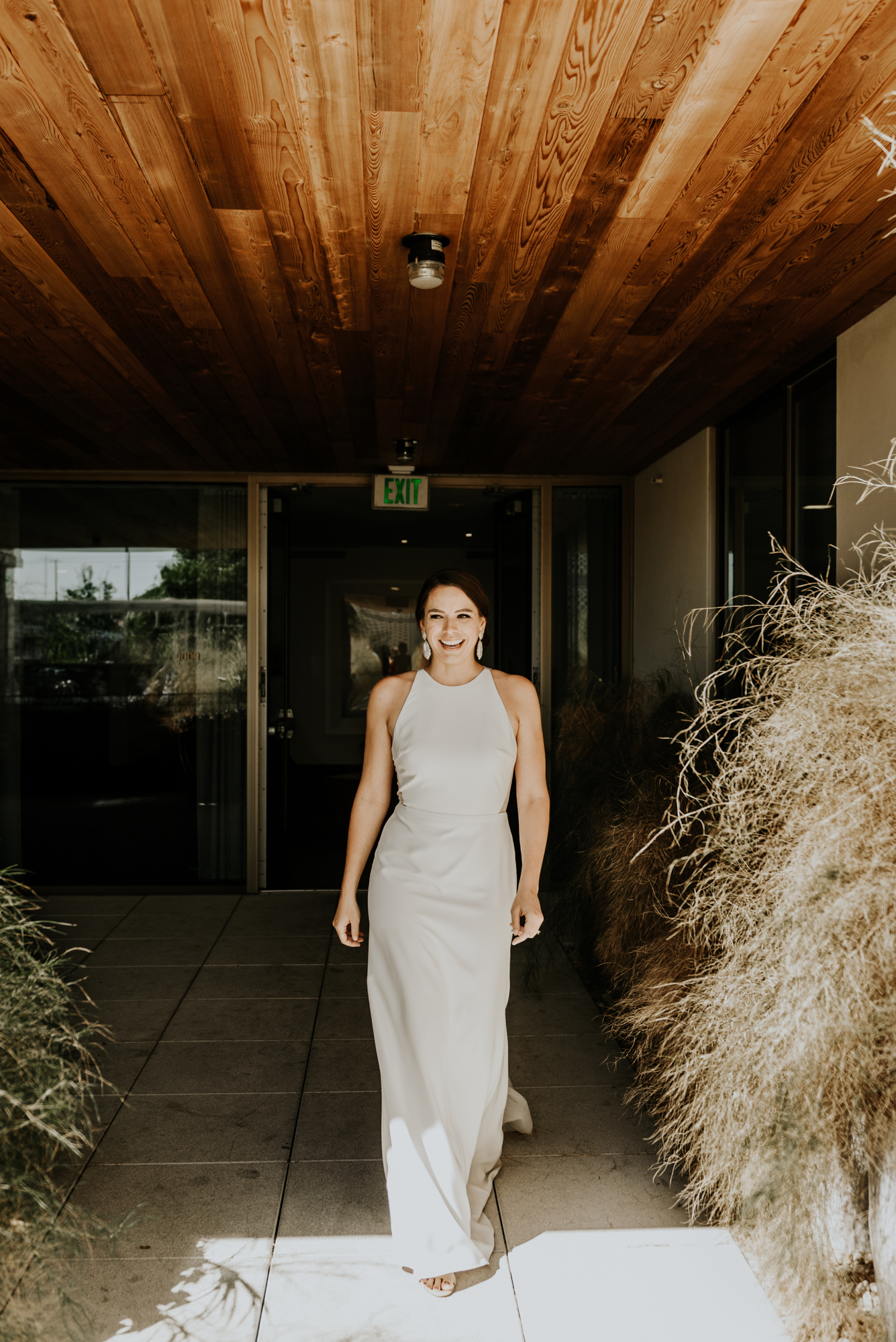 Intimate Wedding first look photos in Austin, Texas