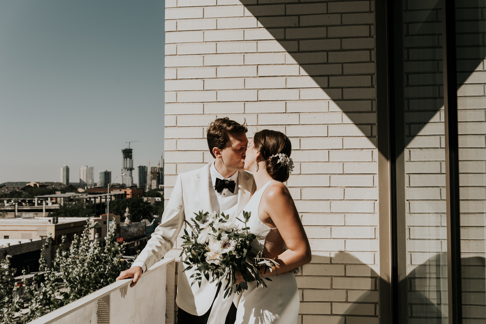 Intimate Wedding day Portraits at South Congress Hotel in Austin, Texas