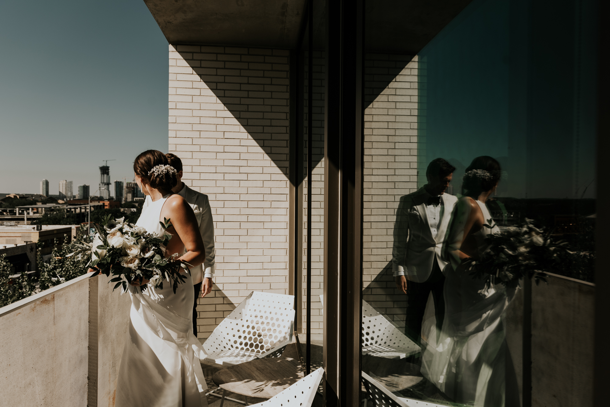 Intimate Wedding day Portraits at South Congress Hotel in Austin, Texas