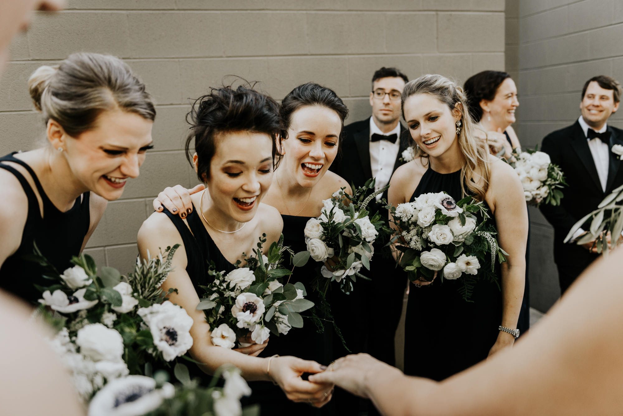 Intimate Wedding Day Bridal Party Photos in Austin, Texas