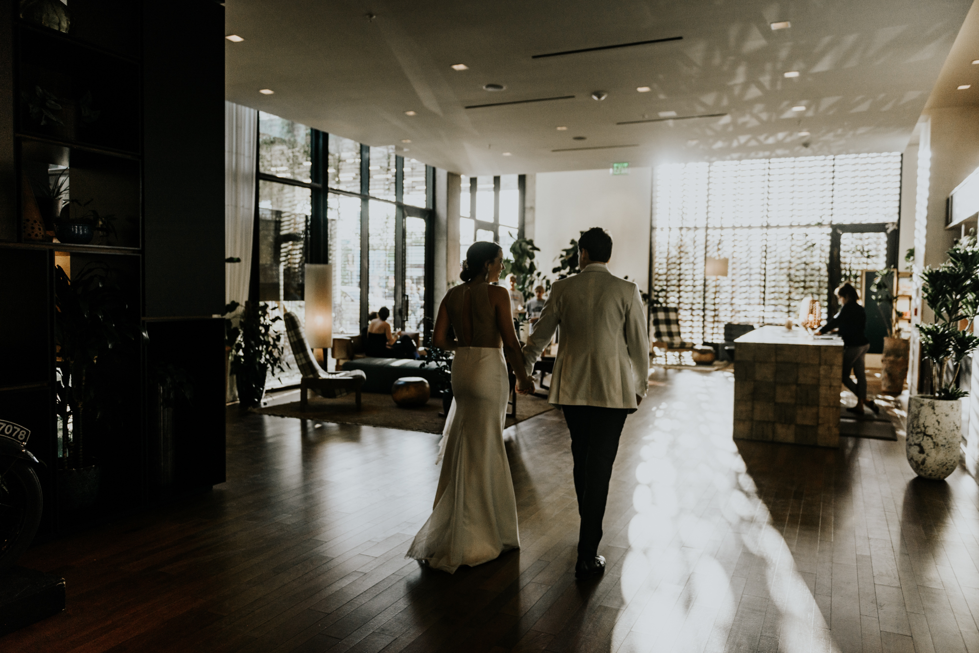 Intimate Wedding moments photos at South Congress Hotel in Austin, Texas