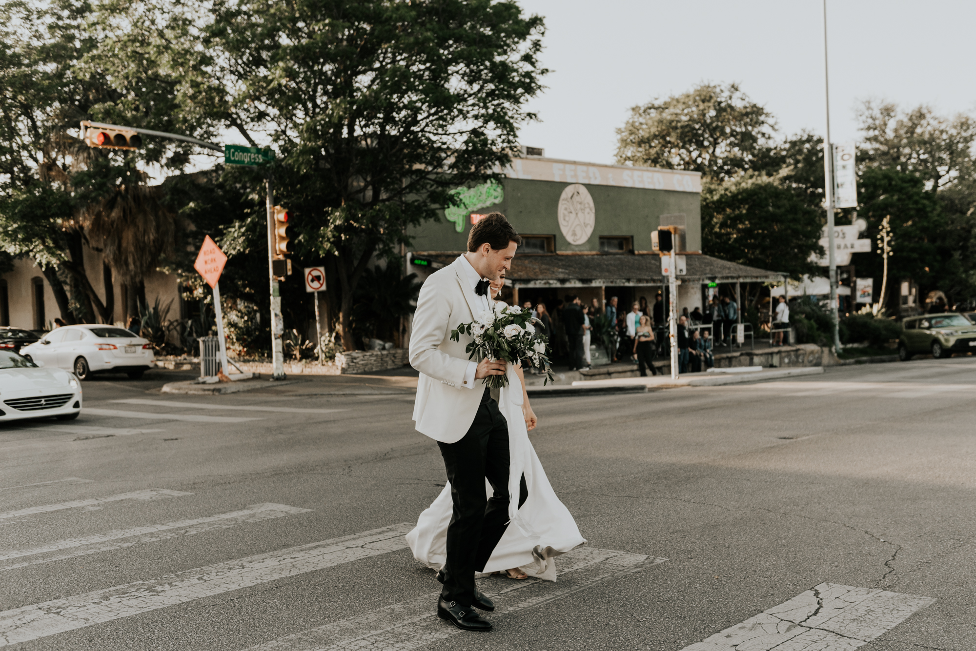 Intimate Wedding Bride and Groom Portraits Austin Texas