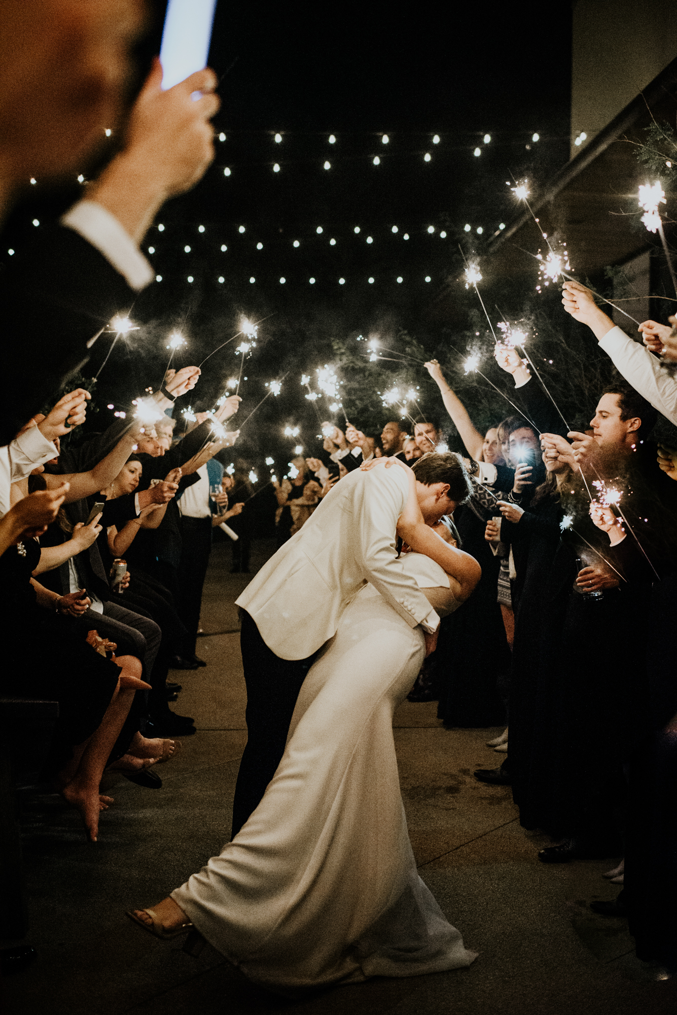 Fabulous Sparklers Exit Photos, South Congress Hotel Wedding  Austin, Texas