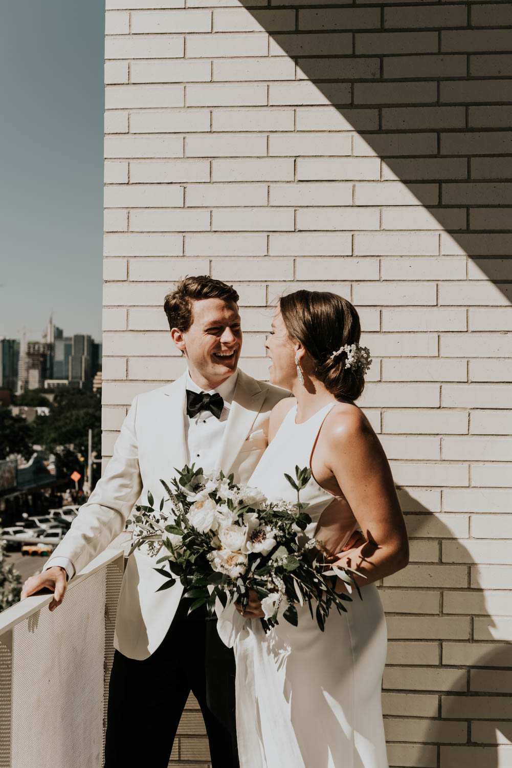 Intimate Wedding day Portraits at South Congress Hotel in Austin, Texas