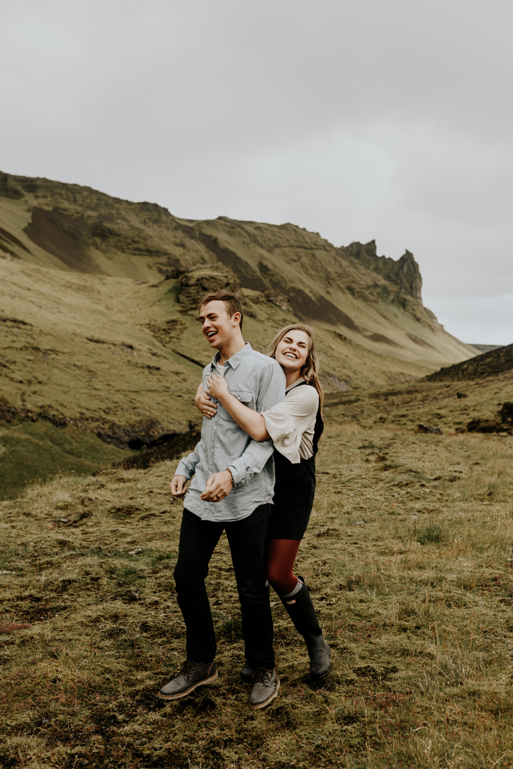 Seljalandsfoss Falls After Wedding adventurous Photography Session in Iceland