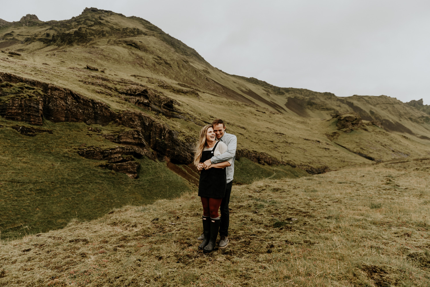 Seljalandsfoss Falls After Wedding Photo Session in Iceland