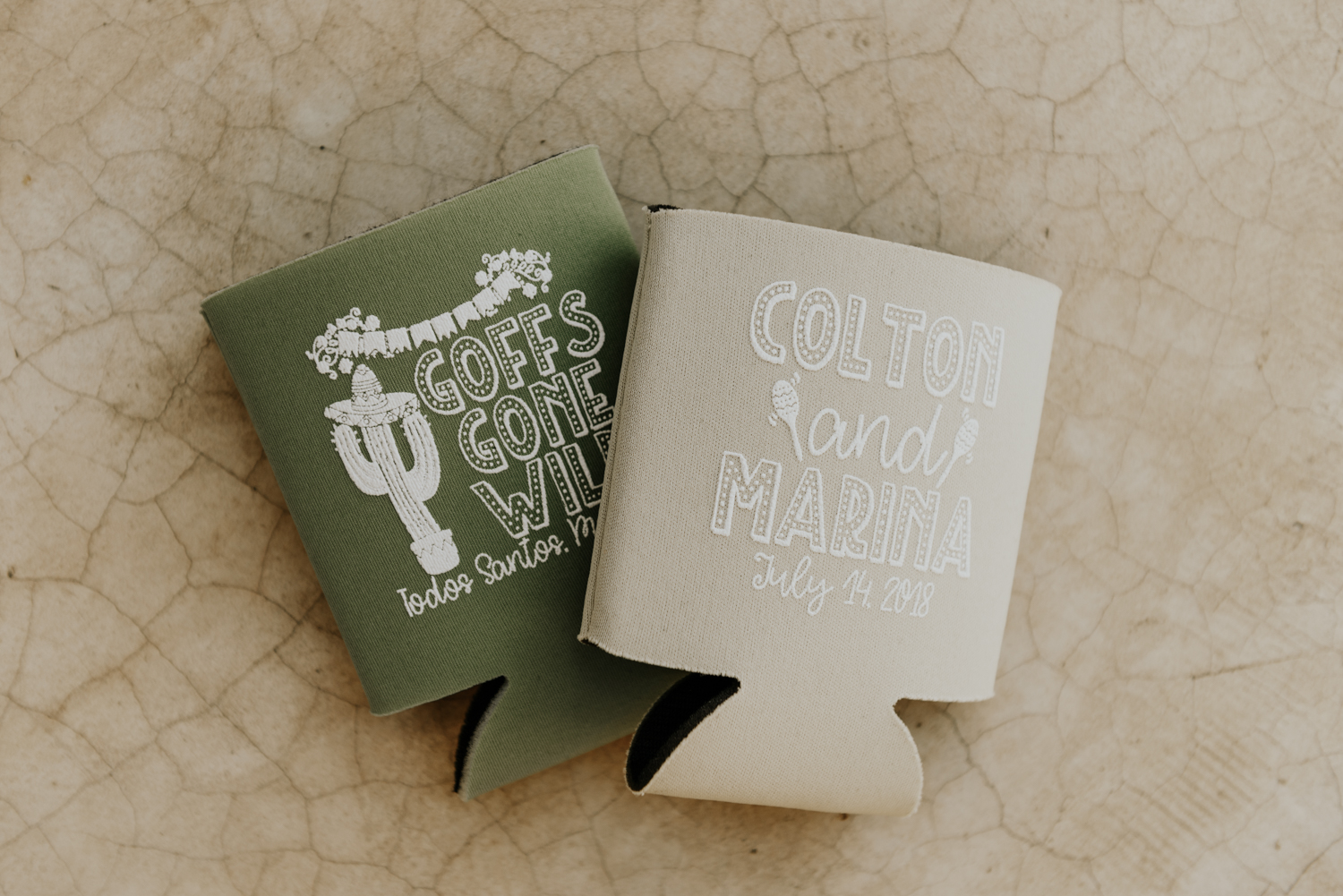 Destination Wedding favours, beer holder Todos Santos