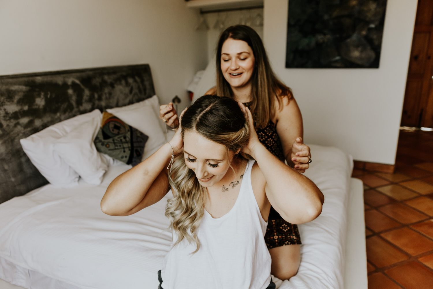 Bride Getting ready photos, Baja California Wedding, Mexico