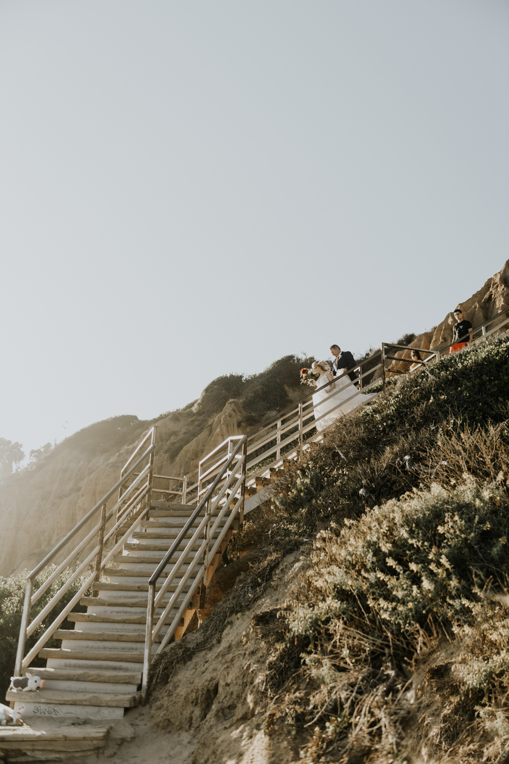 Surprise Intimate Destination Wedding at El Matador Beach in Malibu, California