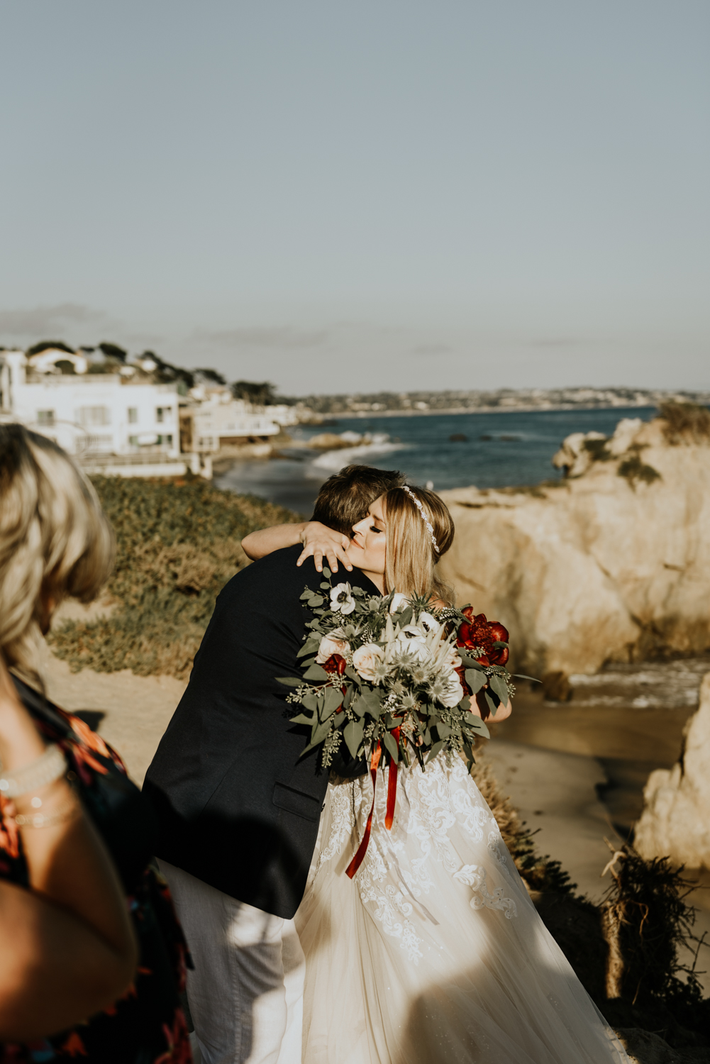 Surprise Intimate Destination Wedding at El Matador Beach in Malibu, California