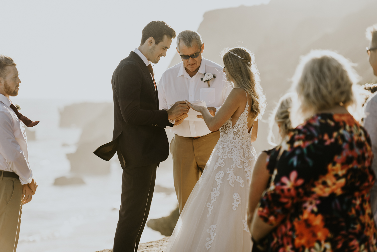 Surprise Intimate Destination Wedding at El Matador Beach in Malibu, California