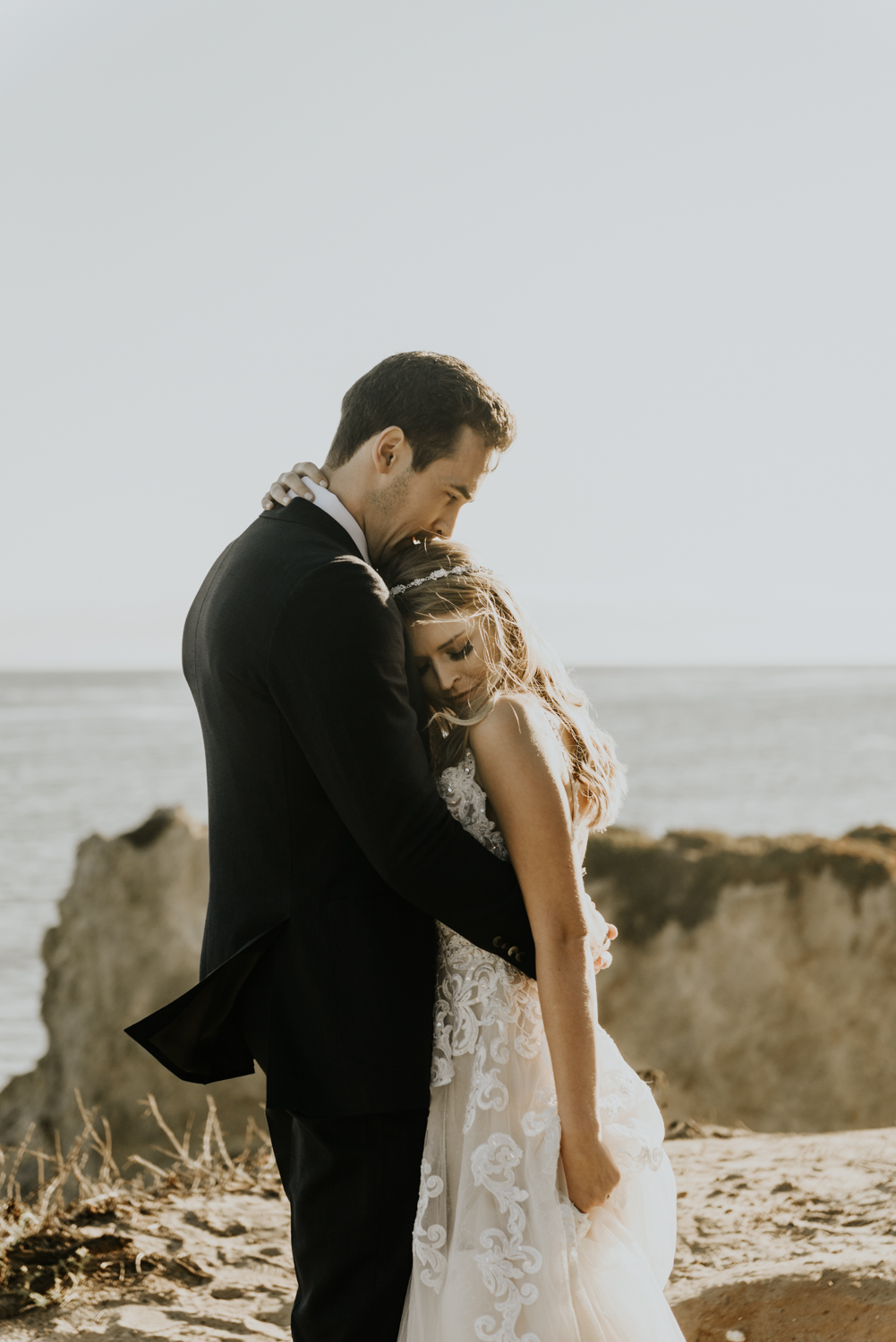 Surprise Intimate Destination Wedding at El Matador Beach in Malibu, California
