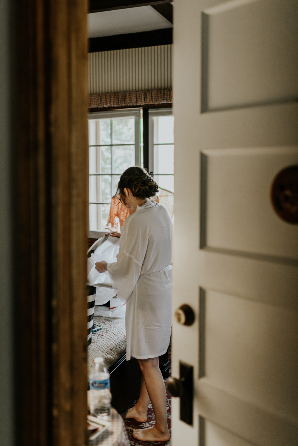 Intimate Wedding Day Getting Ready Photos at Meadow Creek, Pine in Colorado