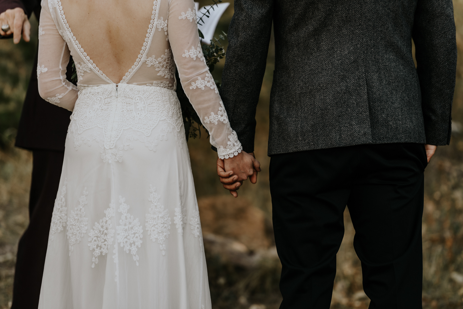 Intimate Mountain Wedding Ceremony Moments Photos in Meadow Creek, Pine Colorado