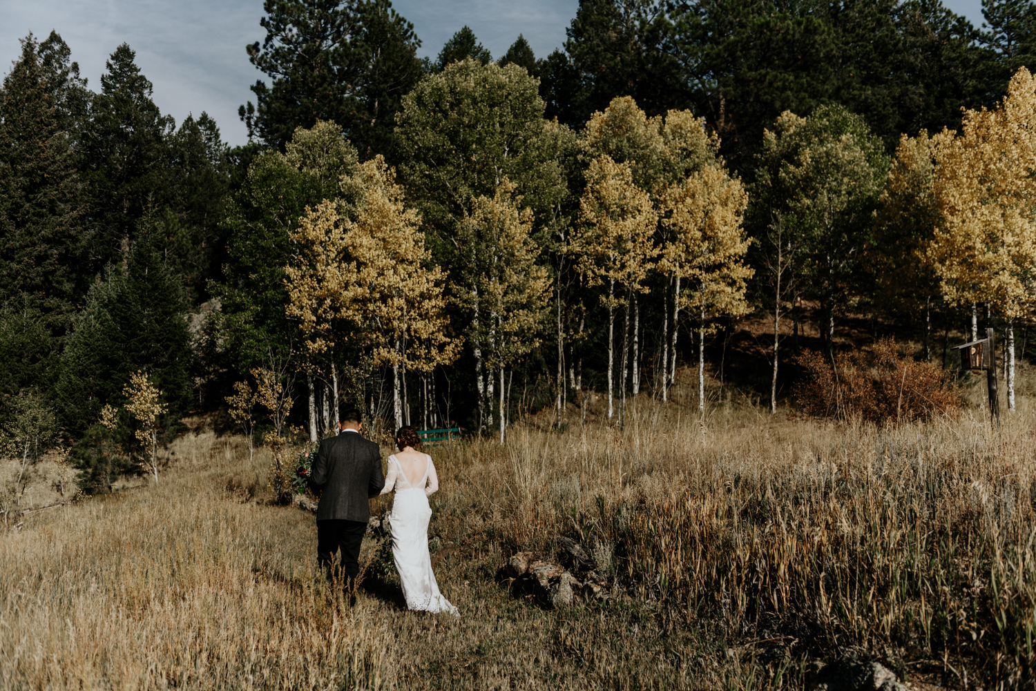 Intimate Mountain Wedding Photos in Meadow Creek, Pine Colorado