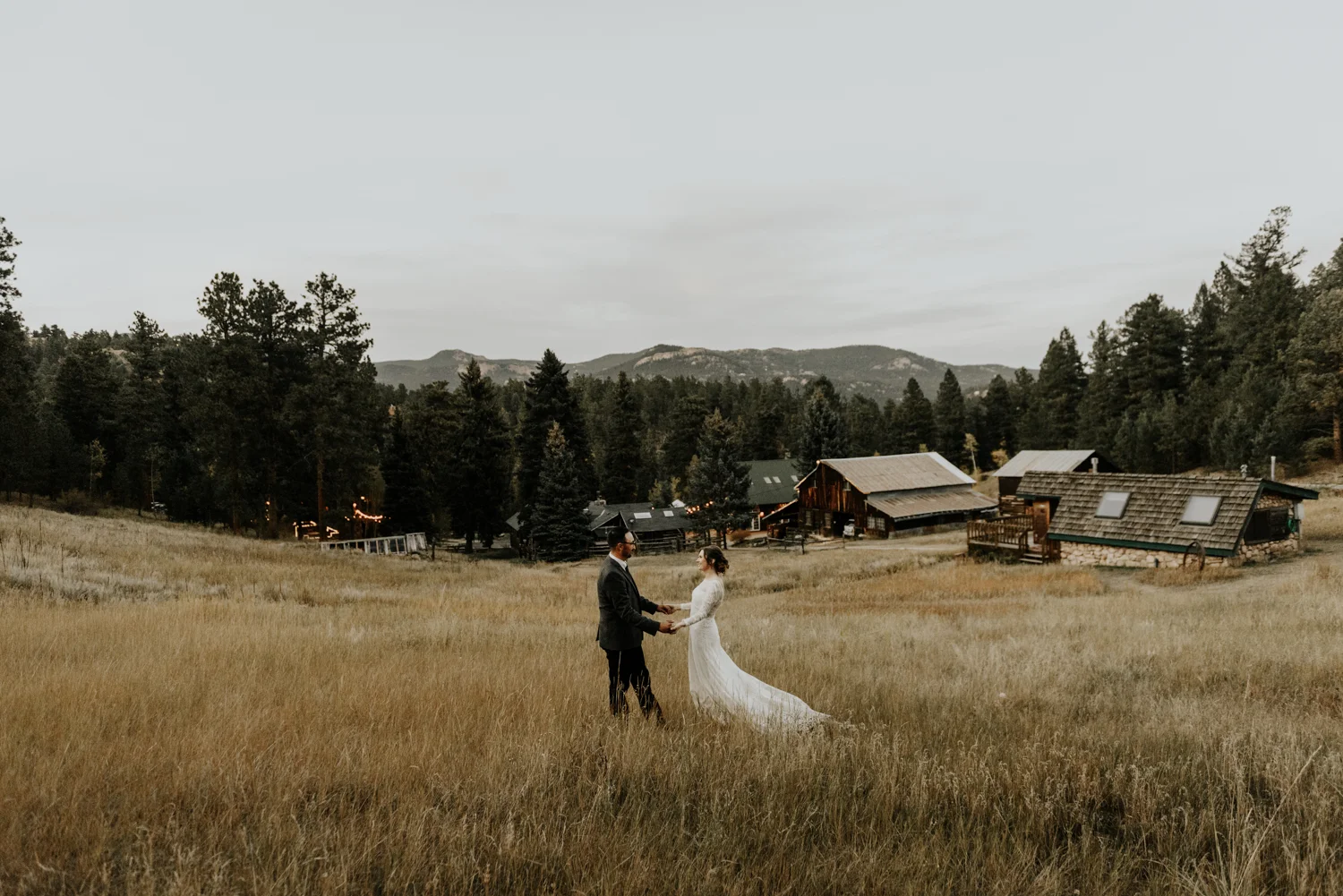 Intimate Mountain Wedding Photographer, Meadow Creek, Pine Colorado