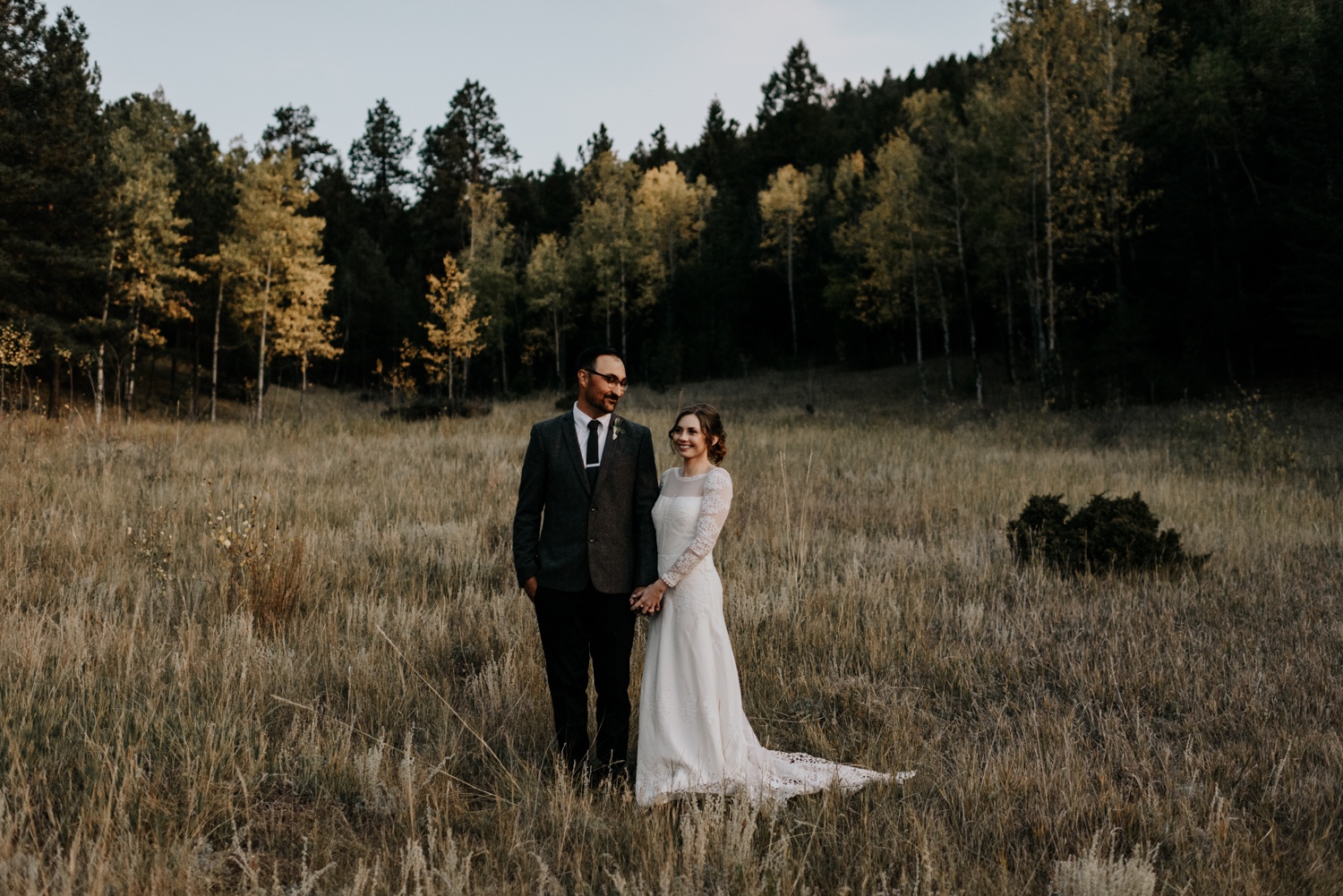 Intimate Mountain Wedding Photographer, Meadow Creek, Pine Colorado