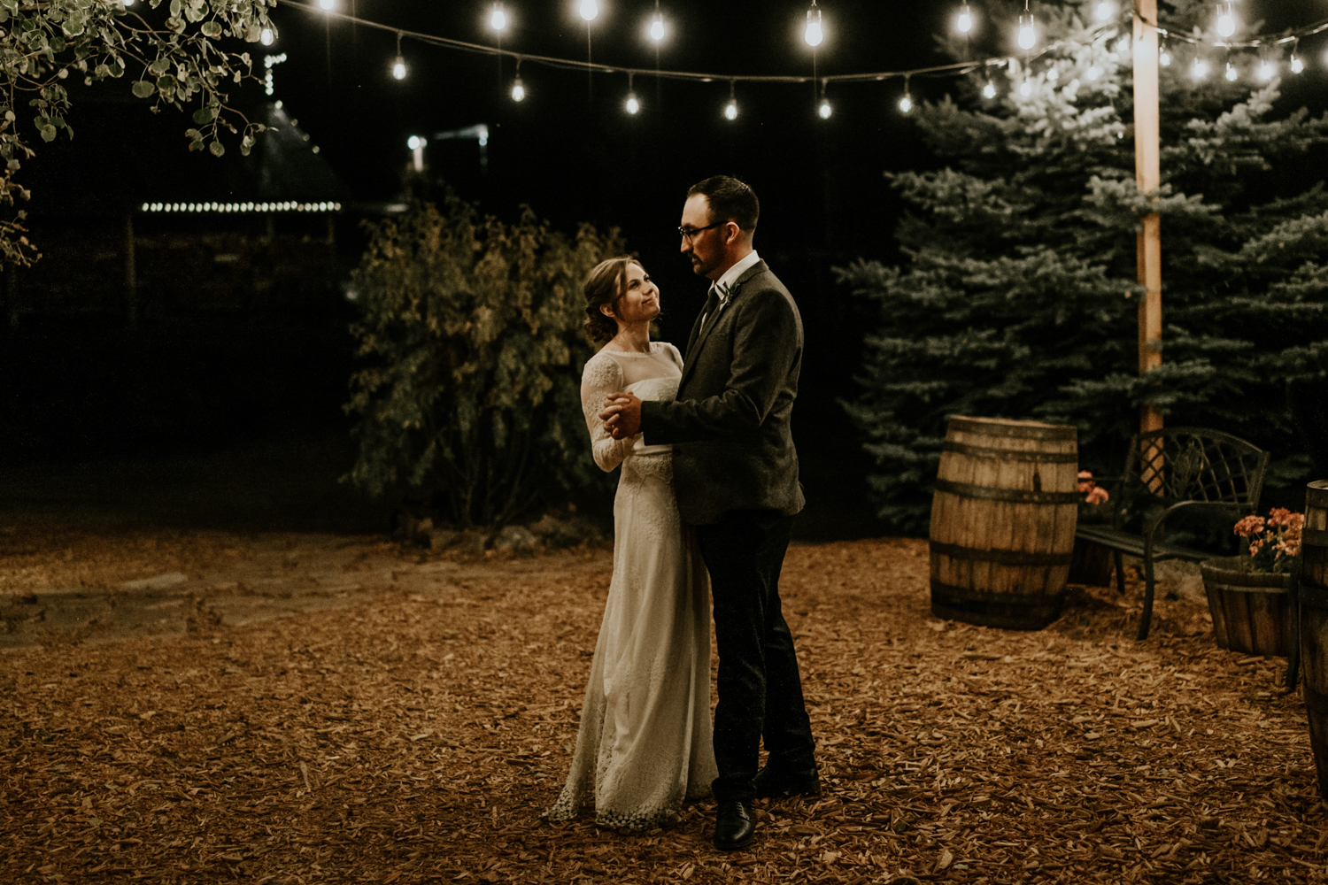 Intimate Mountain Wedding Romantic First Dance Photos, Meadow Creek, Pine Colorado